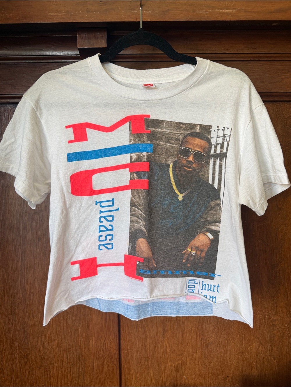 Vintage 1990 MC Hammer T Shirt Don’t Hurt Em Tour, Bust It, Neon Hip Hop Graphic
